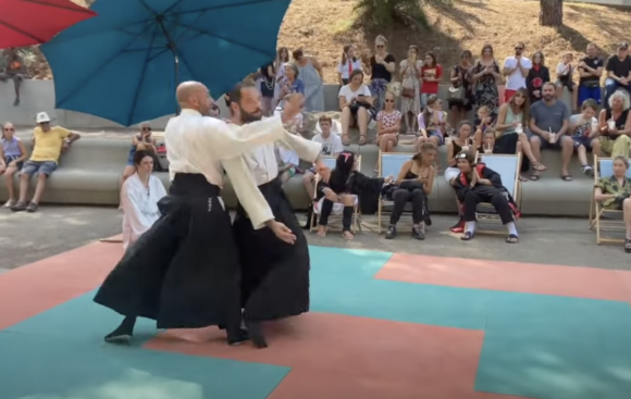 Aikidojo Ajaccio demonstration d'iwama takemusu aikido à bastia